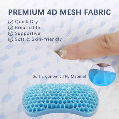 Relaxing Ergonomic Bath Pillows for Tub Neck and Back