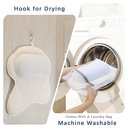 Relaxing Ergonomic Bath Pillows for Tub Neck and Back